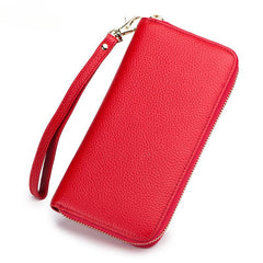 Solid Long Coin Purse Clutch Zipper Wallet Credit Card Case