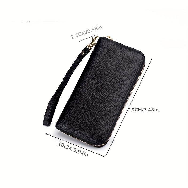 Solid Long Coin Purse Clutch Zipper Wallet Credit Card Case