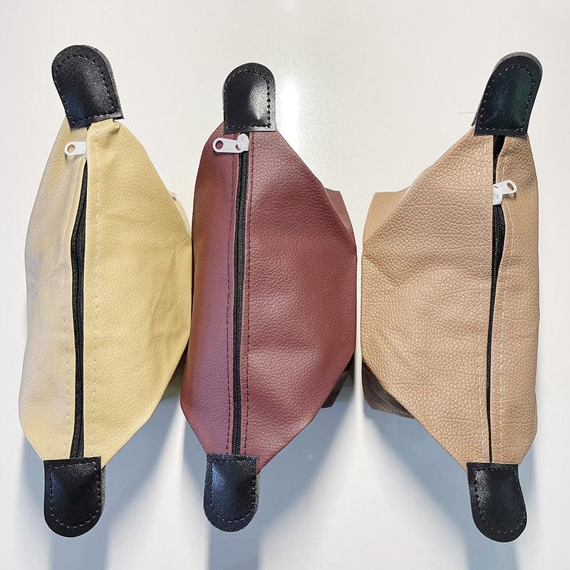 Pu Leather Cosmetic Bag Portable Makeup Clutch Pouch Purse