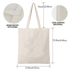 Hot Air Balloon Pattern Canvas Shoulder Bag Lightweight All Match Shopping Bag