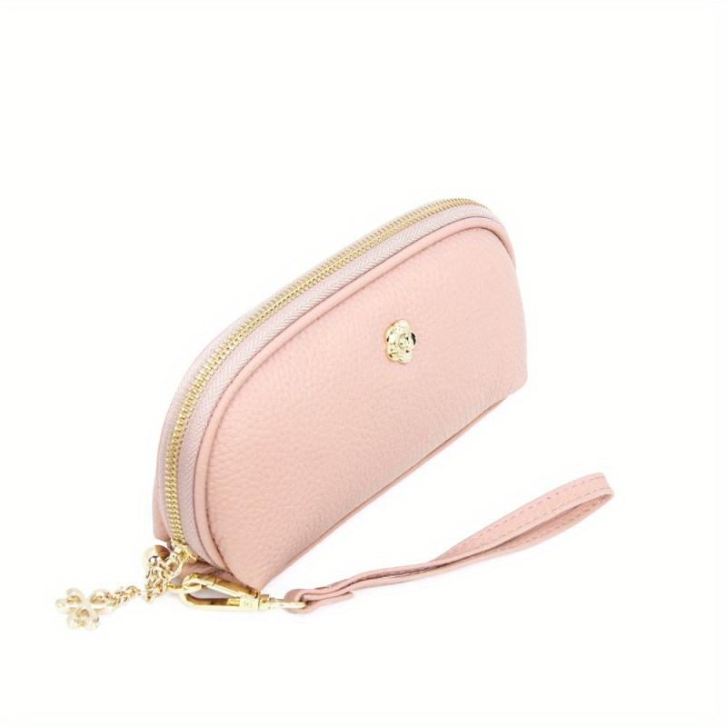 Vintage Solid Clutch Wallet Zipper Coin Purse Women's Pouch