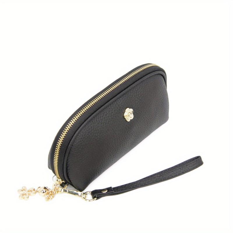 Vintage Solid Clutch Wallet Zipper Coin Purse Women's Pouch
