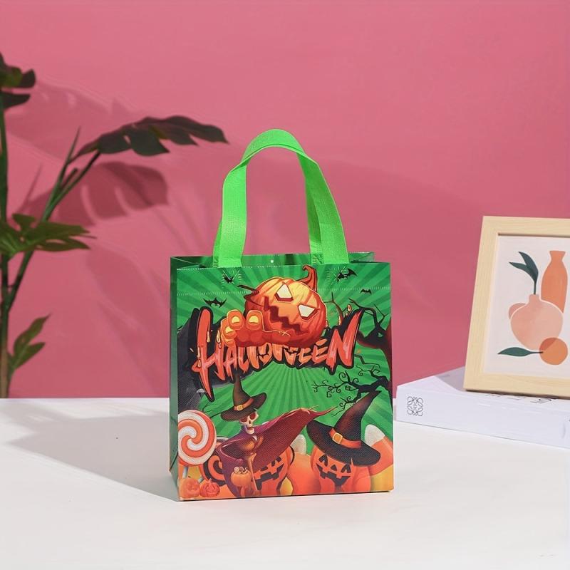 5pcs Halloween Gift Bags Cartoon Party Snack Treat Bags