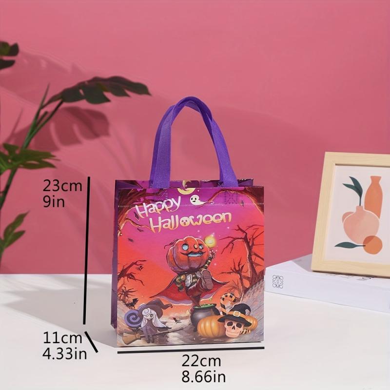 5pcs Halloween Gift Bags Cartoon Party Snack Treat Bags