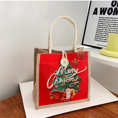Halloween Christmas Print Handbag Work Bag Lunch Bag Shopping Bag