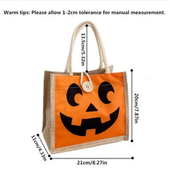 Halloween Christmas Print Handbag Work Bag Lunch Bag Shopping Bag