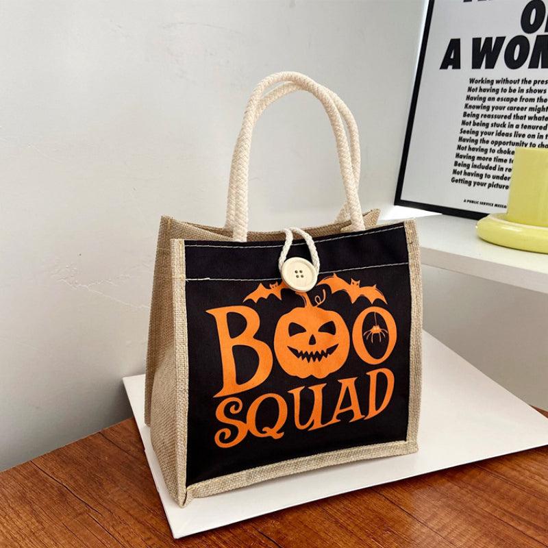 Halloween Christmas Print Handbag Work Bag Lunch Bag Shopping Bag