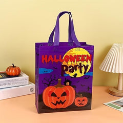 4 Pcs Cartoon Halloween Pattern Storage Handbag Party Storage Bag