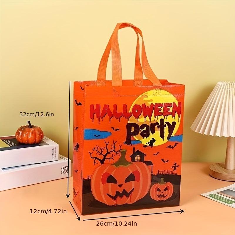 4 Pcs Cartoon Halloween Pattern Storage Handbag Party Storage Bag