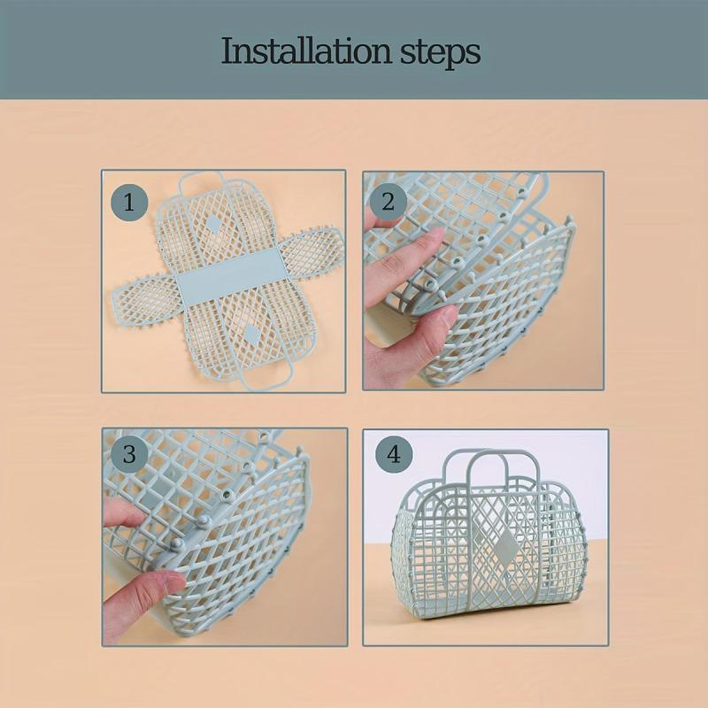 DIY Cosmetic Handbag PVC Makeup Storage Organizer Lightweight Portable