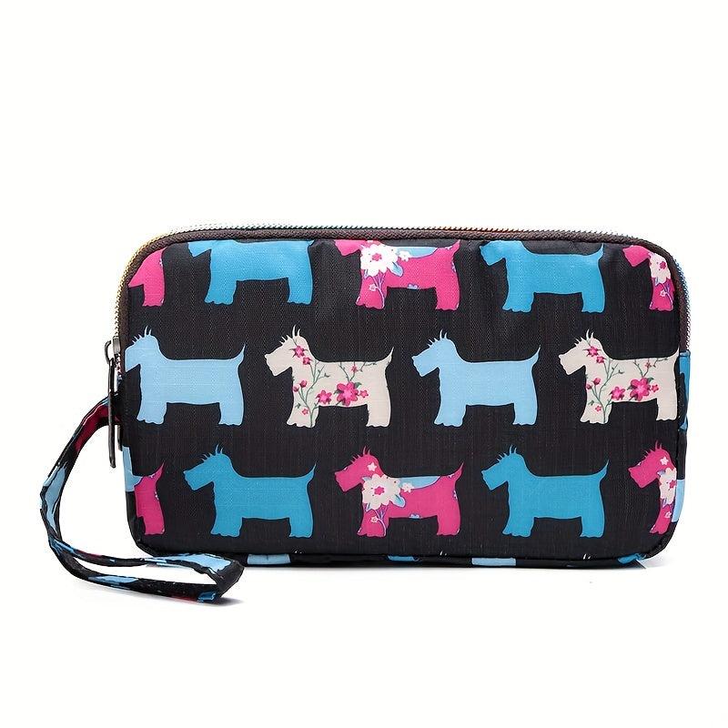 Cartoon Pattern Coin Purse Zipper Credit Card Holder Cluth Wristlet Wallet