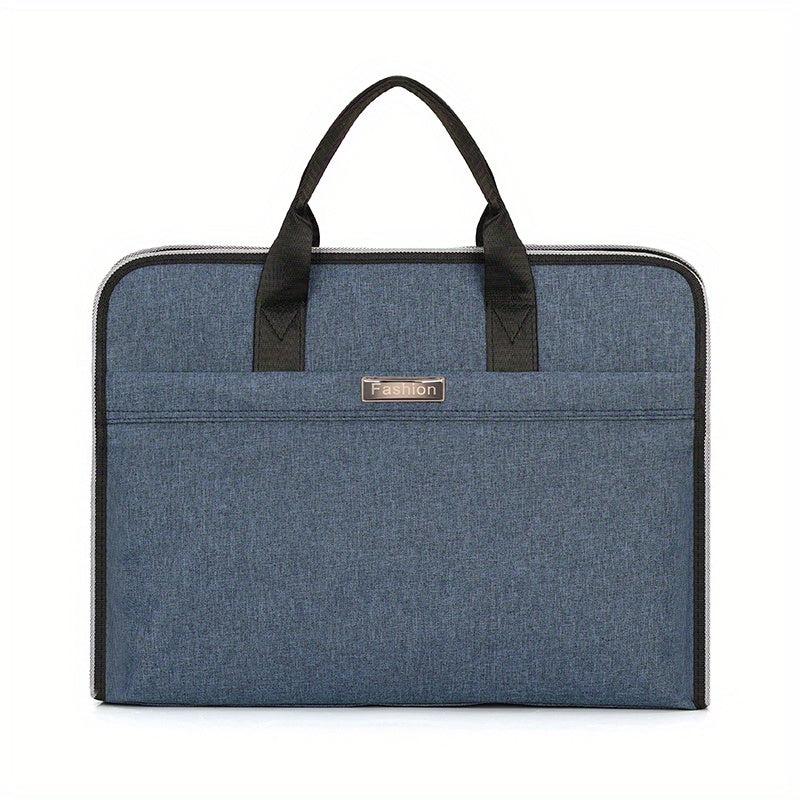 Men's Business Briefcase Handbag Zippered File Organizer
