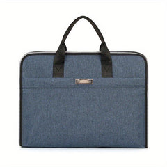 Men's Business Briefcase Handbag Zippered File Organizer