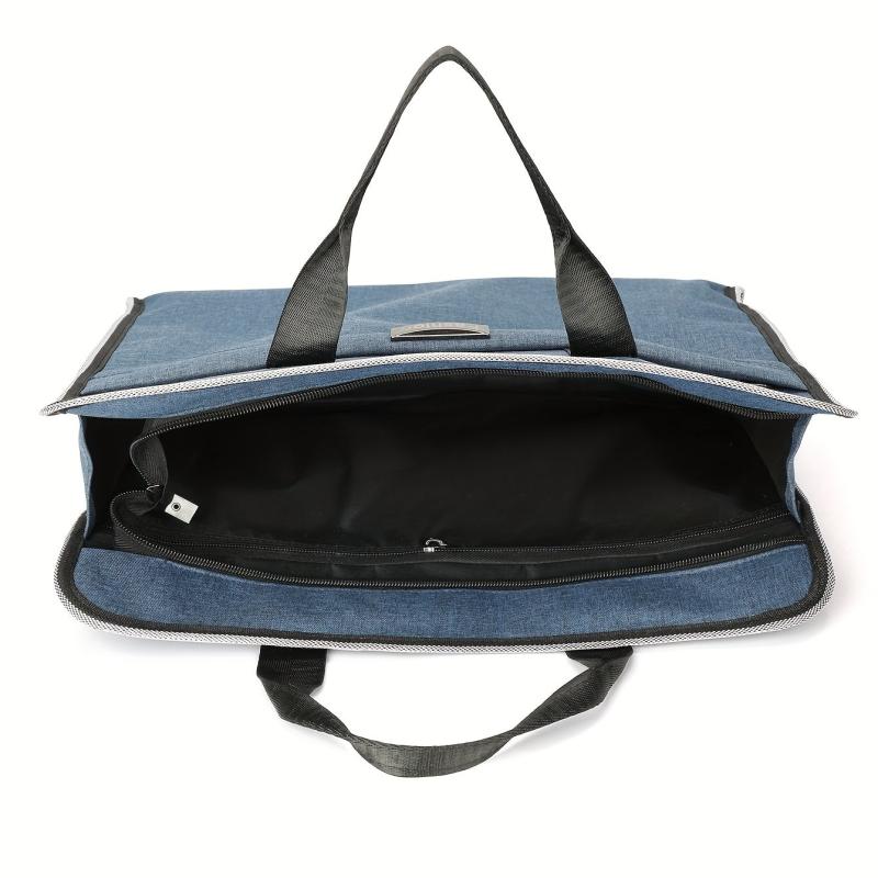 Men's Business Briefcase Handbag Zippered File Organizer