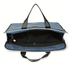 Men's Business Briefcase Handbag Zippered File Organizer