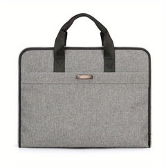 Men's Business Briefcase Handbag Zippered File Organizer