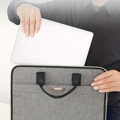 Men's Business Briefcase Handbag Zippered File Organizer
