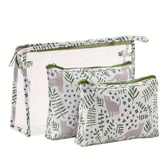 3pcs Set Large Capacity Travel Toiletry Storage Bag