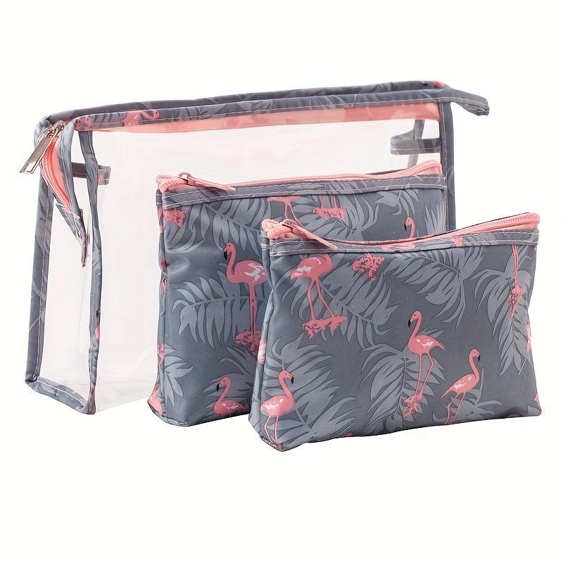 3pcs Set Large Capacity Travel Toiletry Storage Bag