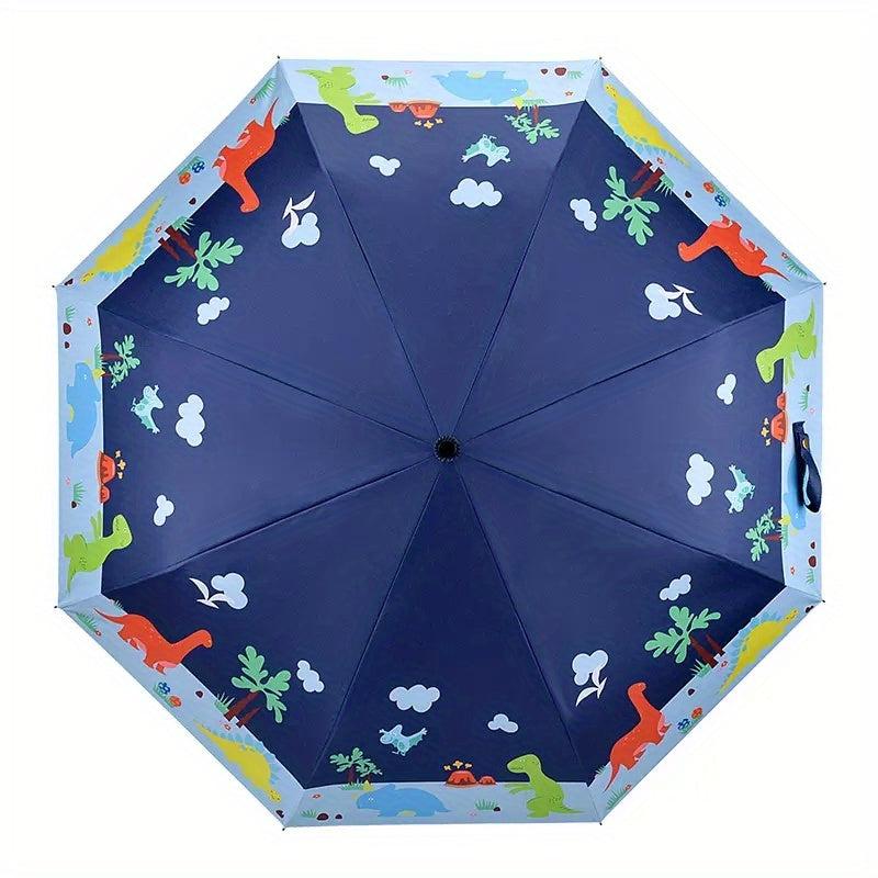 Kids Folding Umbrella Cartoon Print UV Protection Umbrella