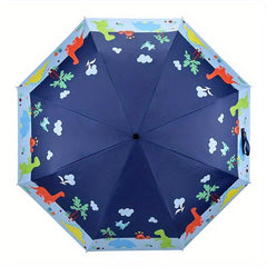 Kids Folding Umbrella Cartoon Print UV Protection Umbrella