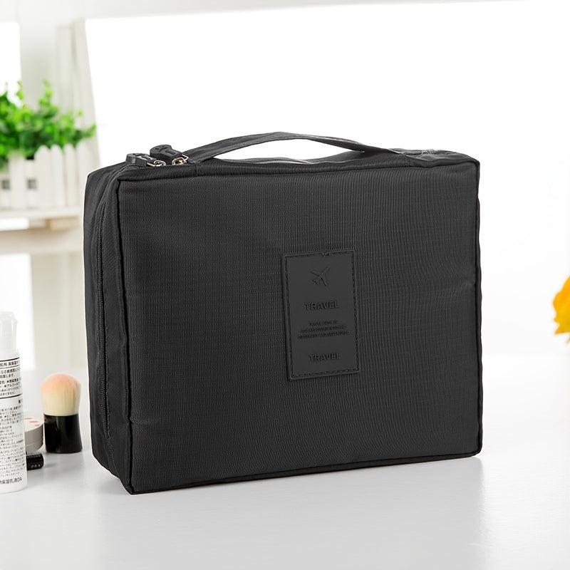 Square Clip Cotton Travel Makeup Storage Toiletry Bag