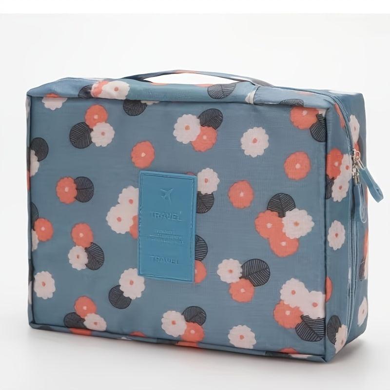 Square Clip Cotton Travel Makeup Storage Toiletry Bag