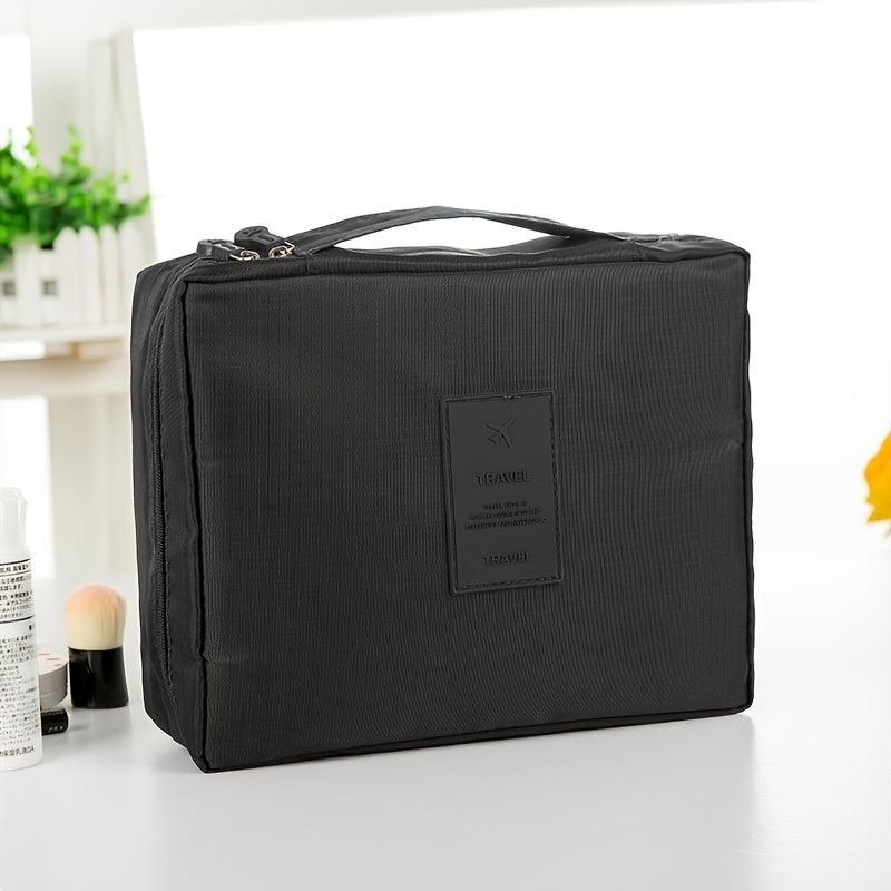 Square Clip Cotton Travel Makeup Storage Toiletry Bag