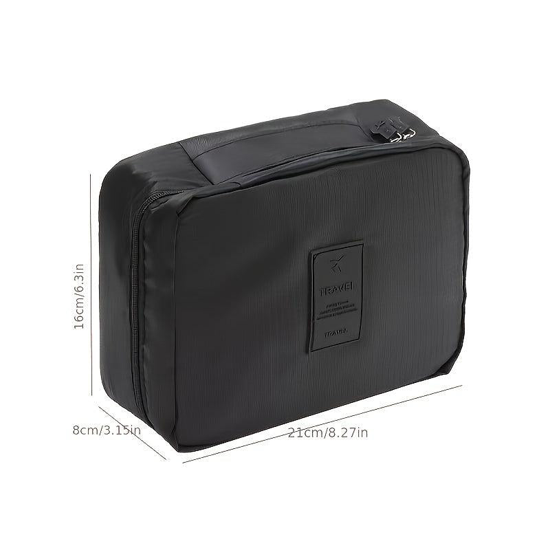 Square Clip Cotton Travel Makeup Storage Toiletry Bag