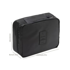 Square Clip Cotton Travel Makeup Storage Toiletry Bag