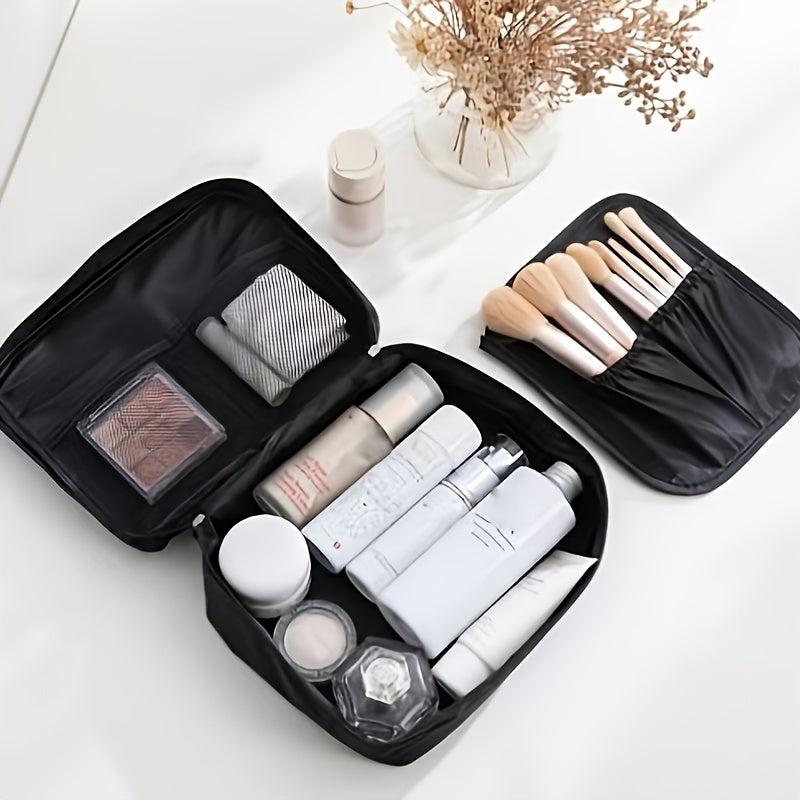 Square Clip Cotton Travel Makeup Storage Toiletry Bag