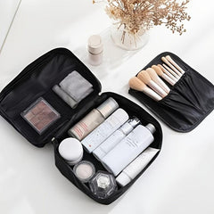 Square Clip Cotton Travel Makeup Storage Toiletry Bag