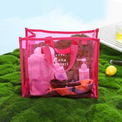 Large Capacity PVC Swimming Bag Beach Bag Outdoor Portable Clothes Shoes Storage