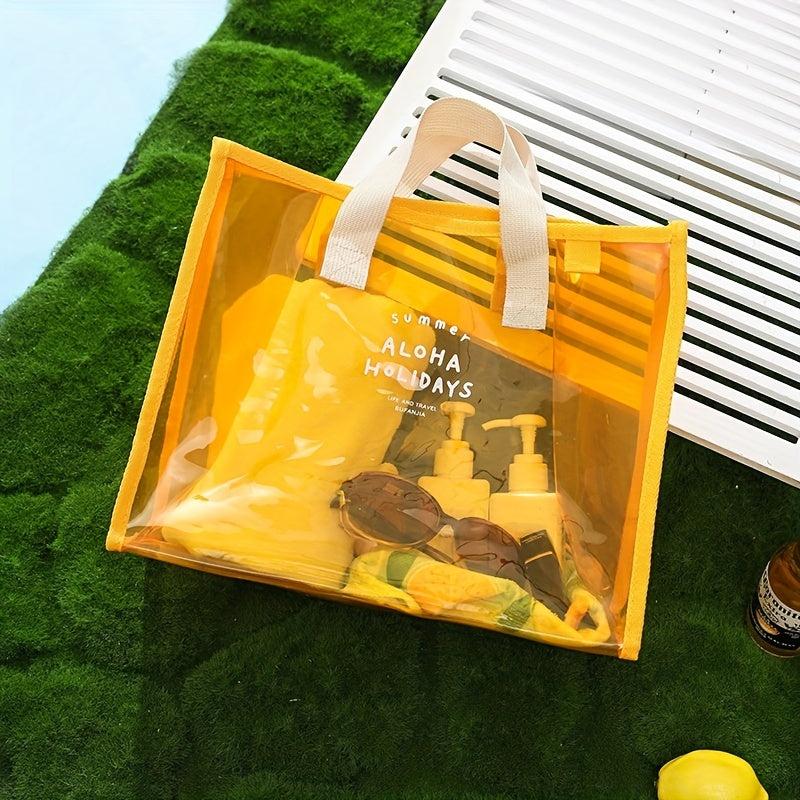 Large Capacity PVC Swimming Bag Beach Bag Outdoor Portable Clothes Shoes Storage