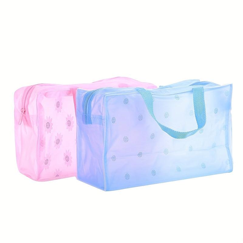 Transparent Travel Cosmetic Bag Waterproof Large Capacity Wash Bag