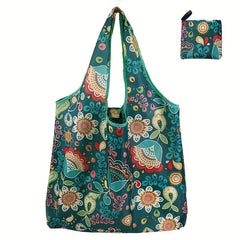 Elastic Grocery Tote Shopping Bag, Foldable Washable Lightweight