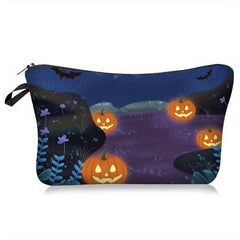 Halloween Print Makeup Bag Clutch Storage Cosmetic Bag