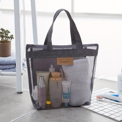 Portable Zipper Handbag Beach Bag Travel Toilet Bag Storage Bag