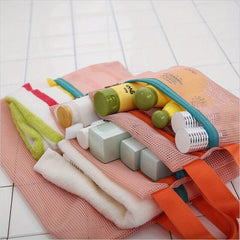 4Pcs Travel Storage Mesh Bags Waterproof Zipper File Bags For Toiletry