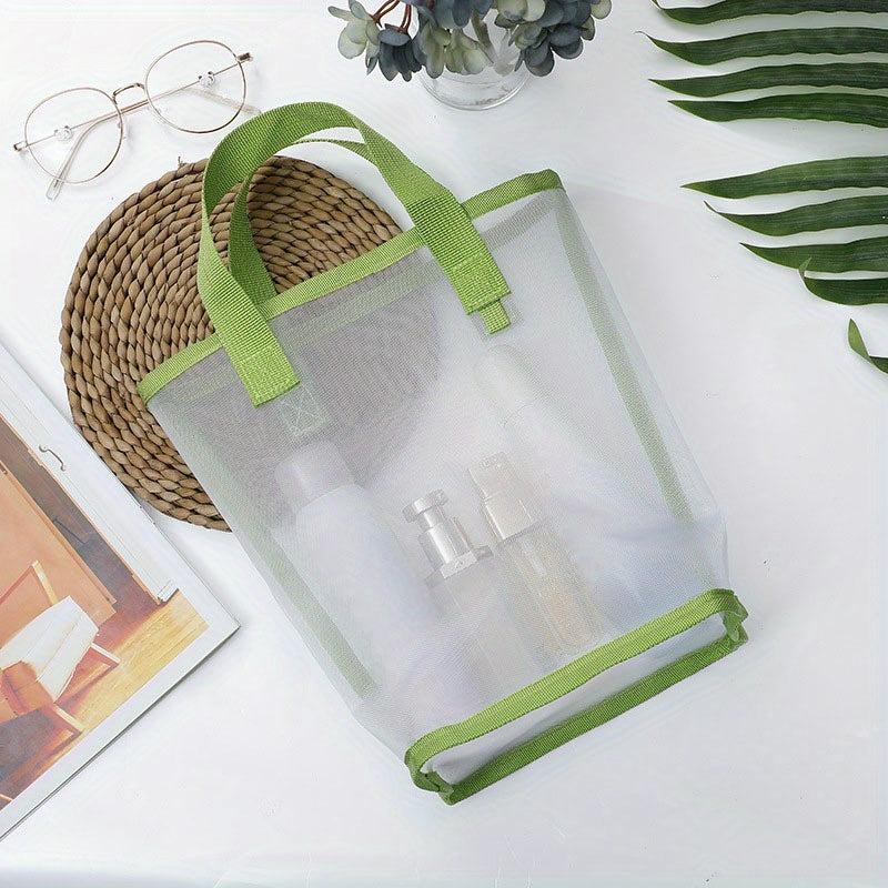 Mesh Cosmetic Bag Transparent Tote Bag Convenient Storage