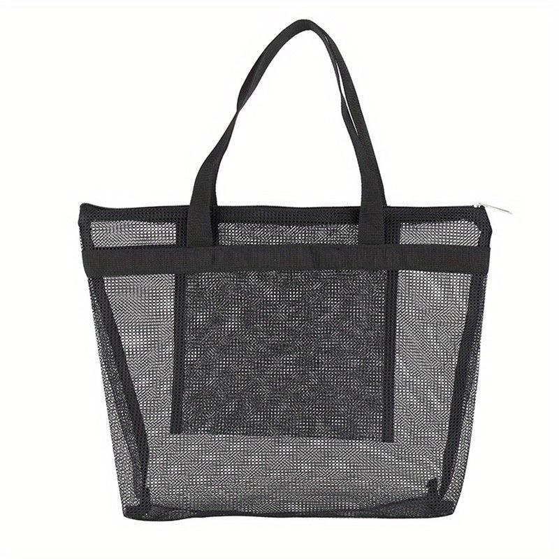 Portable Mesh Bag Makeup Storage Toiletry Swimsuit Beach Bath Bag