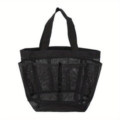 Portable Mesh Bag Makeup Storage Toiletry Swimsuit Beach Bath Bag