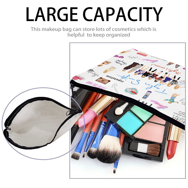 Waterproof Graduation Words Print Makeup Bag
