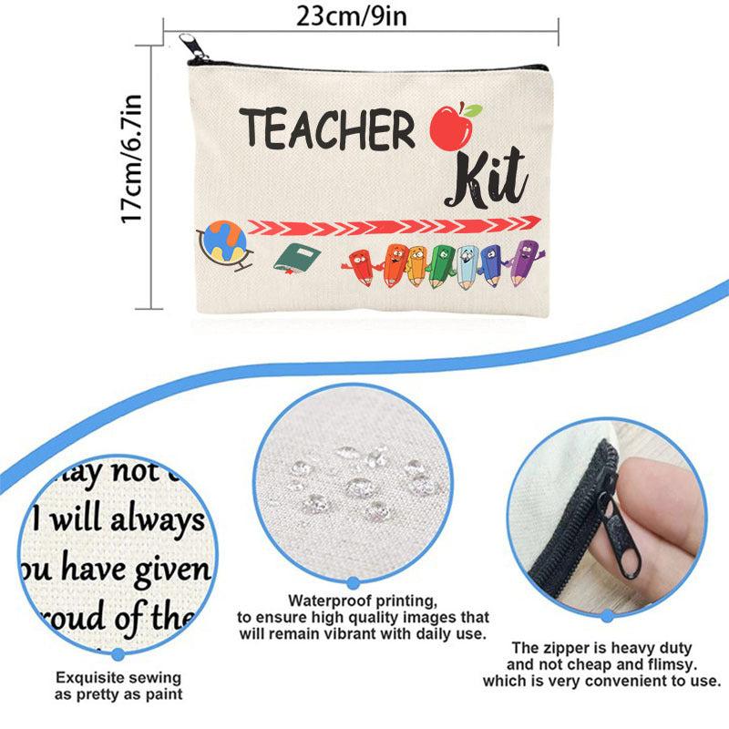 Waterproof Graduation Words Print Makeup Bag