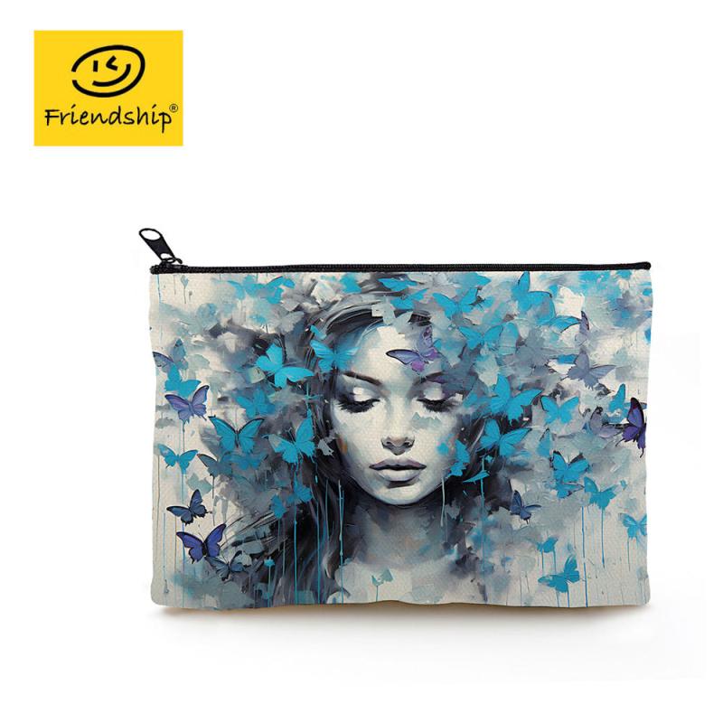 Butterfly Woman Makeup Toiletry Bag Waterproof Cosmetic Organizer Travel Wash