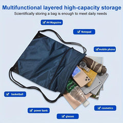 Sports Bag Drawstring Backpack Nylon Gym Versatile Bag