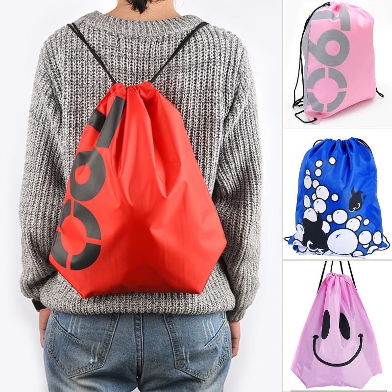 Casual Pattern Backpack Lightweight Drawstring Rucksack