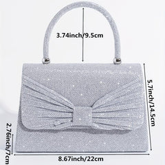 Glitter Evening Satchel Bag Sequins Decor Banquet Bag