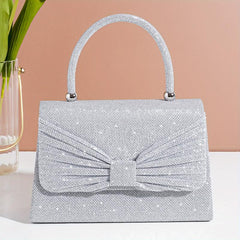 Glitter Evening Satchel Bag Sequins Decor Banquet Bag