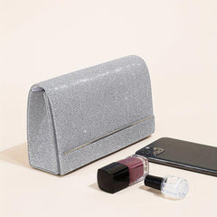 Glitter Evening Bag Faux Leather Clutch for Party Wedding